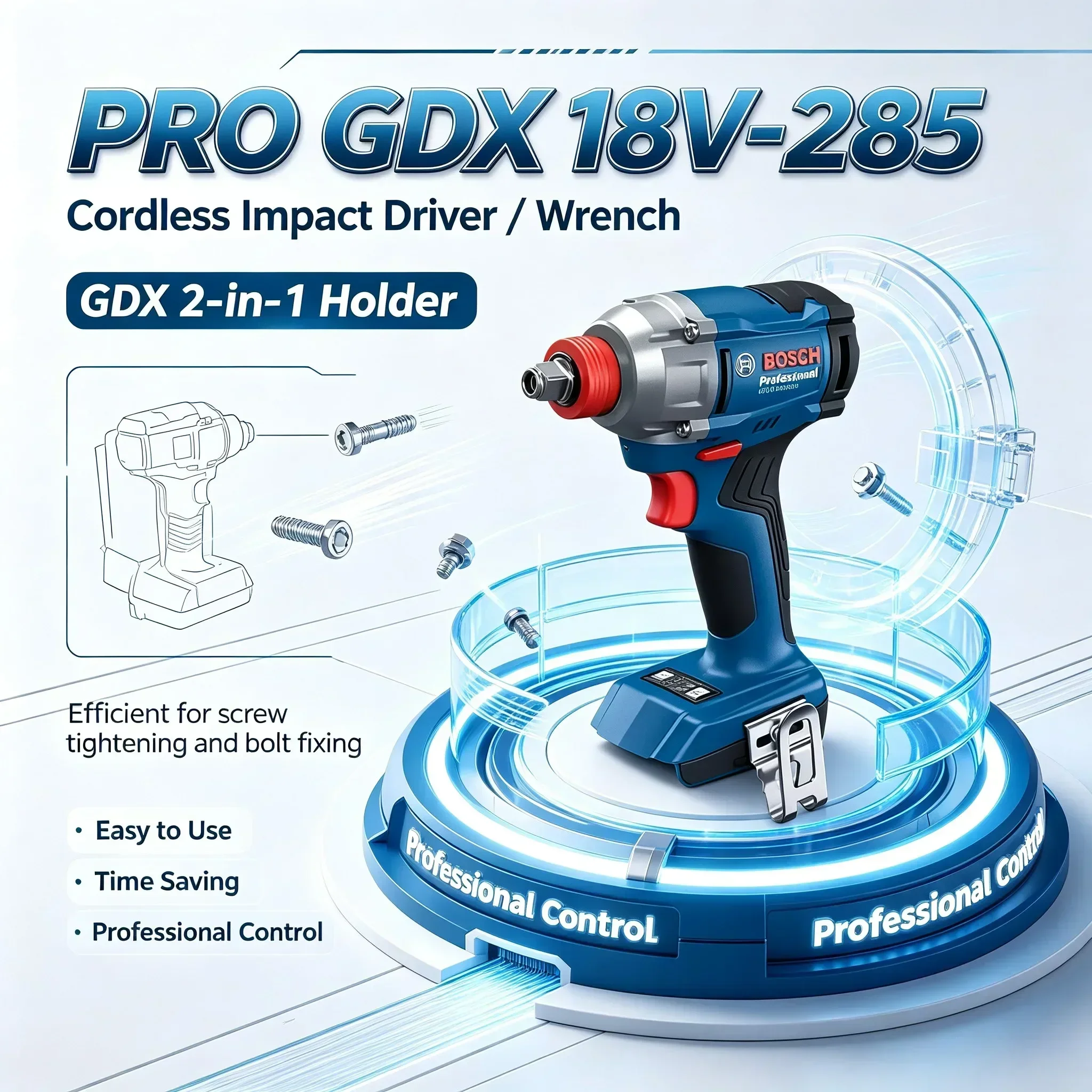 ボッシュ GDX 18V-285 コードレスインパクトドライ - Power Tools Professional のレビューと価格