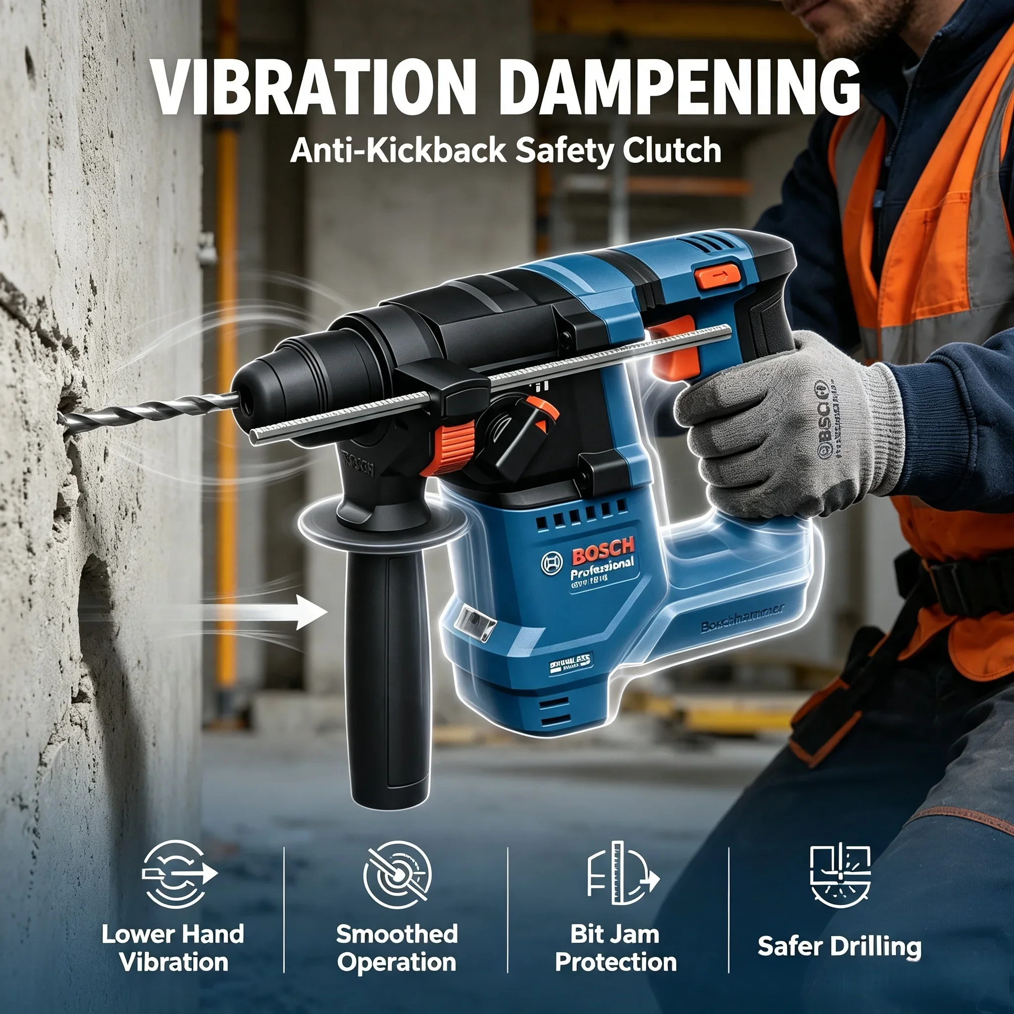 ボッシュ GBH 18V-18 コードレス ロータリーハンマ - Power Tools Professional のレビューと価格